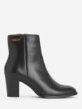 Barbour Amelia Leather Ankle Boots, Black
