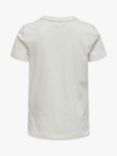 Kids ONLY Kids' Short Sleeve Smile Sequin T-Shirt, White