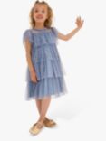 Angel & Rocket Kids' Serenity Star Mesh Party Dress, Blue