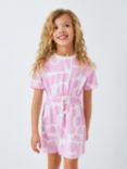 John Lewis ANYDAY Kids' Tie Waist Dress, Pastel Lavender