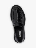Dune Gracelyne Leather Penny Trim Chunky Loafers