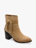 Ravel Soran Suede Block Heel Boots, Sand