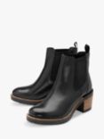 Ravel Bray Leather Block Heel Ankle Boots