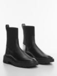 Mango Mochi Ankle Boots, Black