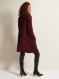 Phase Eight Bellona Knit Coat, Dark Red