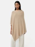 Jigsaw Wool Cashmere Blend Poncho, Beige