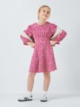 John Lewis Kids' Crinkle Jersey Floral Dress