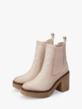 Moda in Pelle Breeanna Leather Ankle Boots, Cream