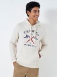 Crew Clothing Graphic Hoody, Oatmeal/Multi, Oatmeal/Multi