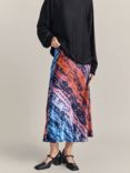 Ghost Luna Skirt, Blue Tie Dye Print