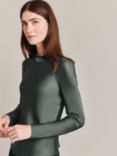 Ghost Mika Satin Turtleneck Top