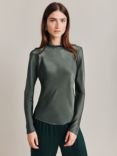 Ghost Mika Satin Turtleneck Top