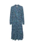 Saint Tropez  Eda Loose Fit Long Sleeve Midi Dress, Blue/Multi