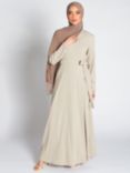 Aab Plain Textured Maxi Dress, Cream