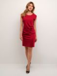 KAFFE India Sleeveless Knee Length Dress, Red