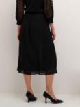 KAFFE Chiffon A-Line Midi Skirt