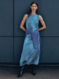 HUSH Jade Ombre Maxi Dress, Blue Colour Wash