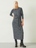 HUSH Suzie Jersey Maxi Dress, Grey Contrast Leopard