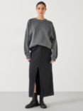 HUSH Rachel Denim Maxi Skirt, Washed Black