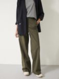 HUSH Camile Flat Front Cotton Trousers
