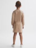 Reiss Kids' Jona Jersey Sweatshirt Dress, Camel, Camel