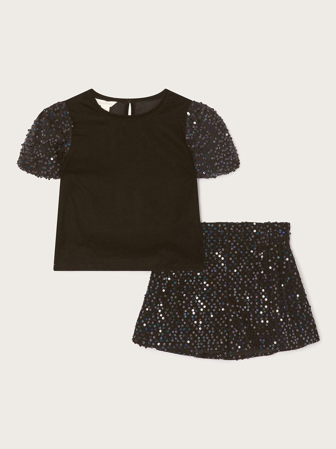 Black sequin store top girls