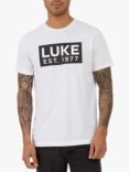 LUKE 1977 7 Oclock Shadow T-shirt, White/Black