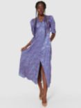 Closet London Wrap Midi Dress, Turquoise/Multi
