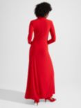Hobbs Vida Maxi Dress, Garnet Red