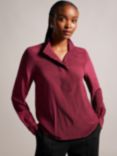 Ted Baker Marylou Stand Collar Shirt, Red