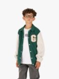Angel & Rocket Kids' Chad Cord Varisty Jacket, Green