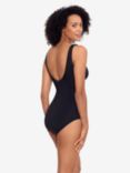Lauren Ralph Lauren Ruffle Front Shaping Swimsuit, Black