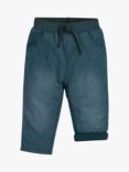 Frugi Baby Comfy Lined Organic Cotton Jeans, Chambray
