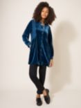 White Stuff Farley Velvet Tunic, Teal