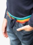 Frugi Kids' Cody Comfy Cotton Blend Jeans, Light Wash