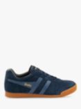Gola Classics Harrier Suede Lace Up Trainers, Navy/Moonlight/Ash