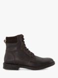 Dune Cadogan Leather Ankle Boots, Dark Brown