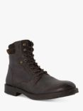 Dune Cadogan Leather Ankle Boots, Dark Brown