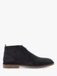 Dune Cashed Lace Up Chukka Boots, Navy