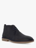 Dune Cashed Lace Up Chukka Boots, Navy