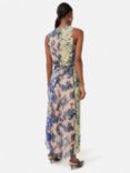 Jigsaw Ikat Posy and Clouded Leopard Print Maxi Dress, Multi
