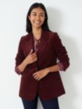 Crew Clothing Corduroy Blazer, Berry Red, Berry Red