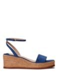 Lauren Ralph Lauren Leona Suede Espadrille Sandals, Indigo Sail