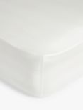 John Lewis Soft & Silky TENCEL™ 300 Thread Count Deep Fitted Sheet, White