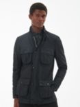 Barbour Corbridge Rugged Utility Style Waxed Jacket, Black