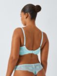 AND/OR Cora Lace Padded Plunge Bra, Aqua Blue