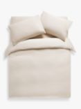 John Lewis Comfy & Relaxed Washed Cotton Bedding, Almond