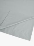John Lewis Crisp & Fresh 200 Thread Count Easy Care Organic Cotton Flat Sheets, Dove Grey