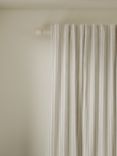 John Lewis Conwy Stripe Weave Pair Lined Hidden Tab Top Curtains