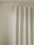 John Lewis Conwy Stripe Weave Pair Lined Hidden Tab Top Curtains